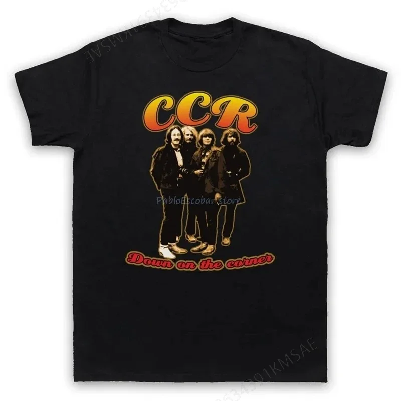 Down On The Corner Ccr Fogerty T-Shirt Unofficial Mens Ladies Kids Sizes Colors Breathable Tops Tee Shirt