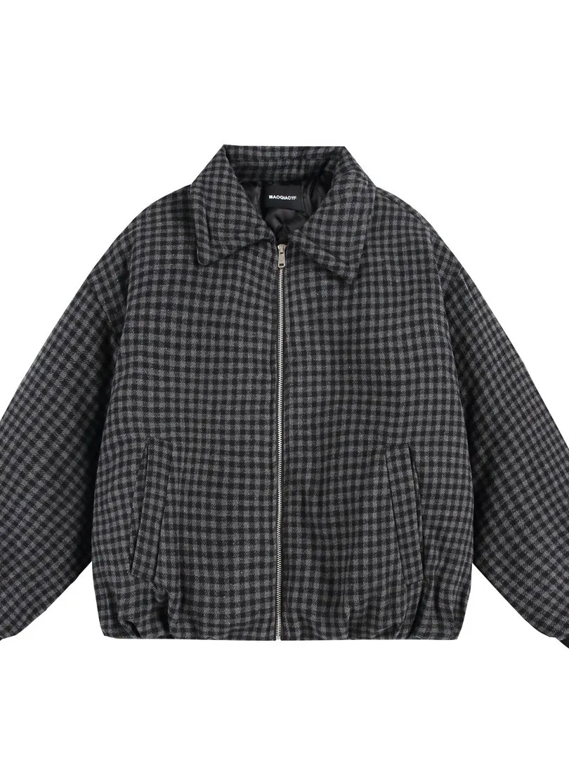 

Утепленная шерстяная хлопковая куртка для мужчин: стильная, теплая зимняя верхняя одежда для молодежи, повседневная модная куртка с теплоизоляцией