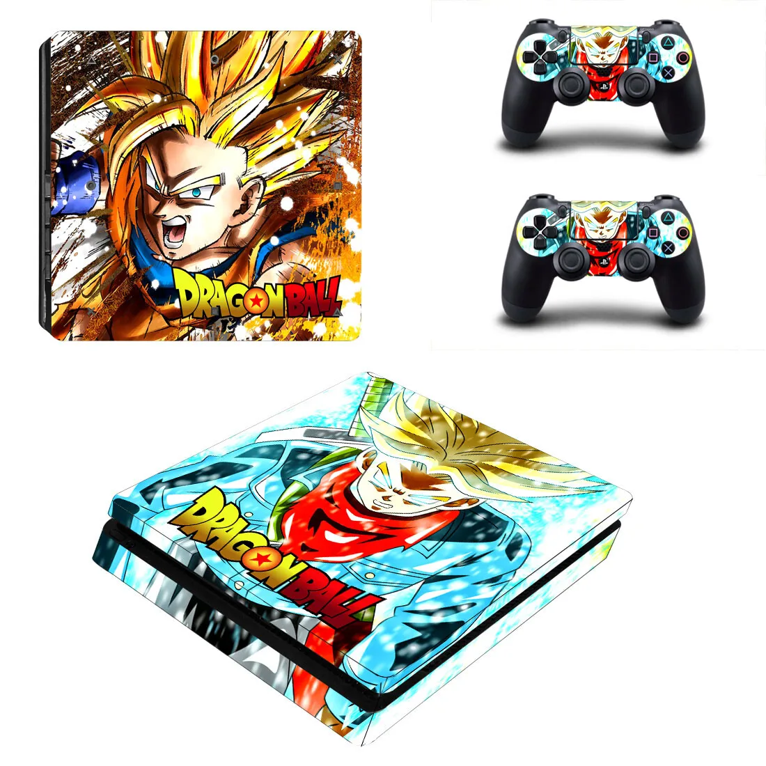 Anime Ultra Instinct Goku Wukong PS4 Slim Skin Sticker Decal Cover Protector For Console and Controller Skins Vinyl