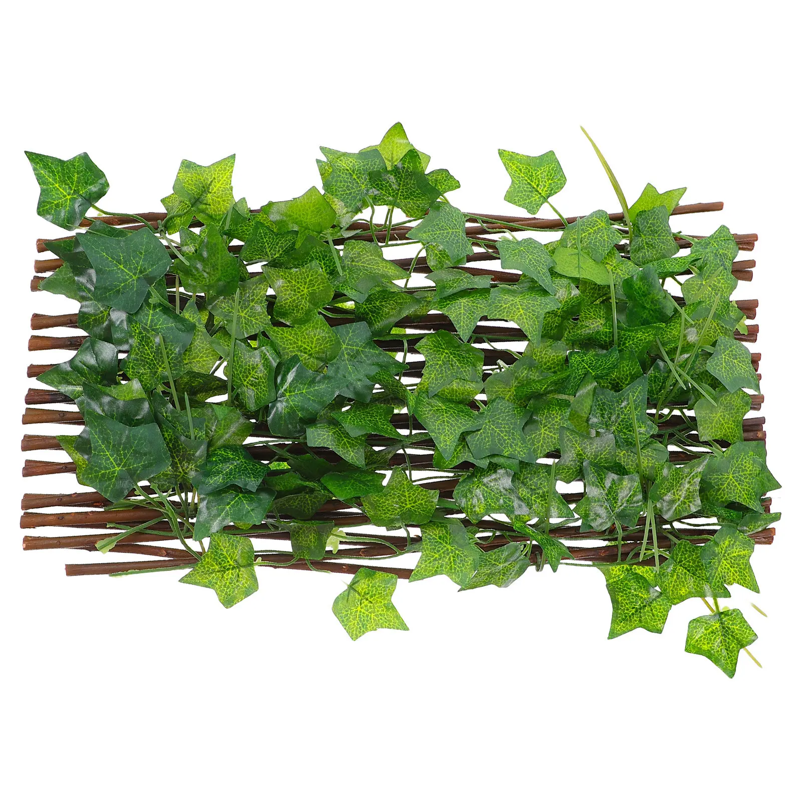 

Выдвижной искусственный зеленый забор-экран для улицы, для обеспечения приватности на саду и балконе, декоративные искусственные листья, деревянная решетка