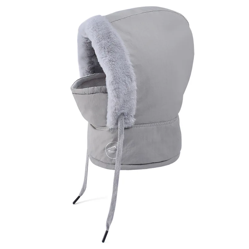 Ushanka-Bonnet à manches intégrées pour enfants, écharpe de cou doublée de sourire, garde au chaud en plein air, garçons et filles, hiver