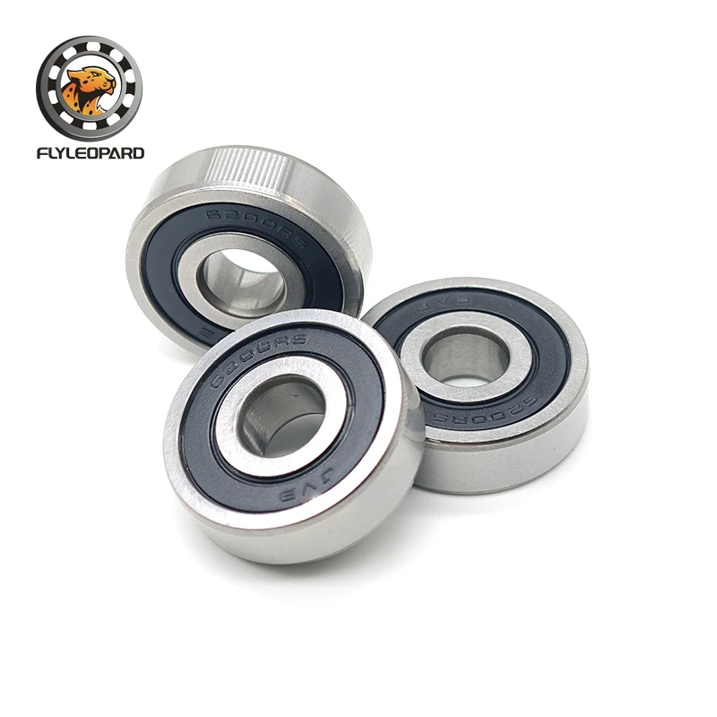 

2PCS 6200RS 6201RS 6202RS 6203RS 6204RS 6205RS Bearing ABEC-7 Double Rubber Sealing Cover Deep Groove Ball Bearing EMQ Quality