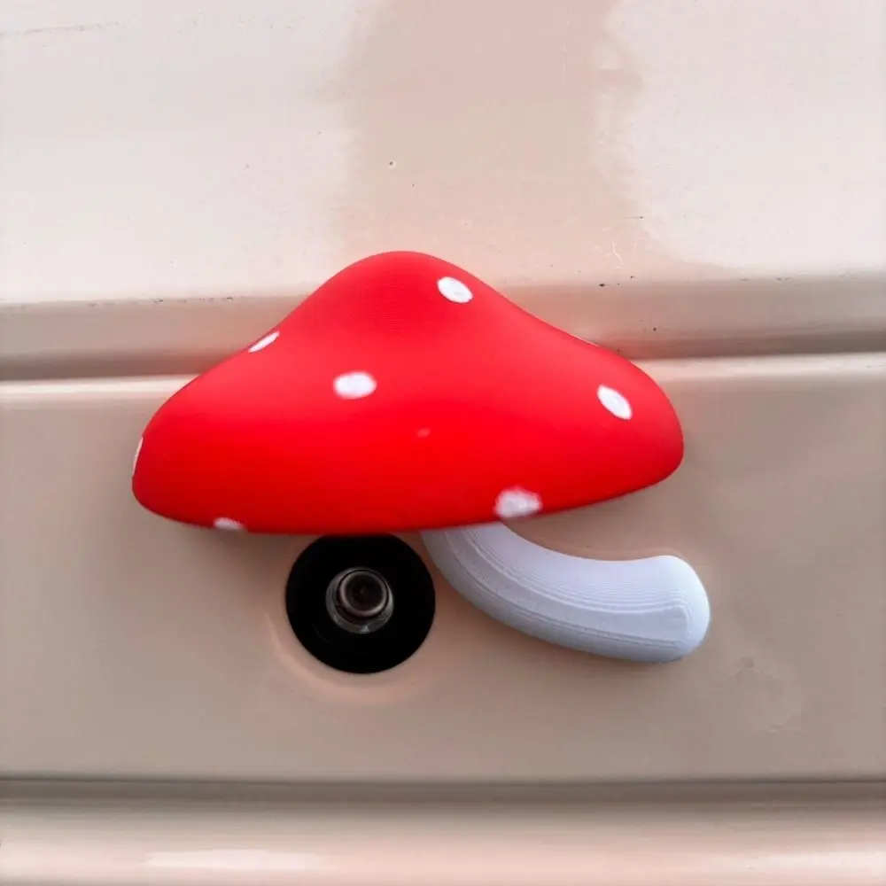Mushroom Shape Backup Camera Rain Cover Cute Style Rain Shielding Mushroom Camera Cover Spotted Pattern Self Adhesive