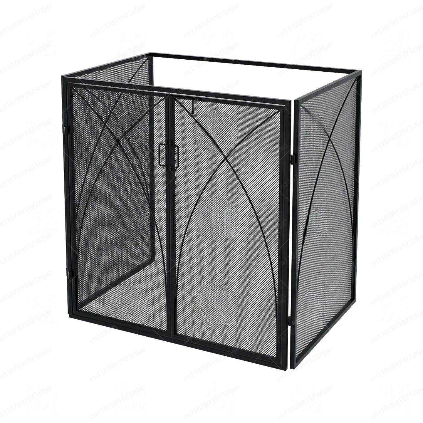 Wrought iron anti-scalding fireplace fence Household metal protective net Child safety anti-touch living room