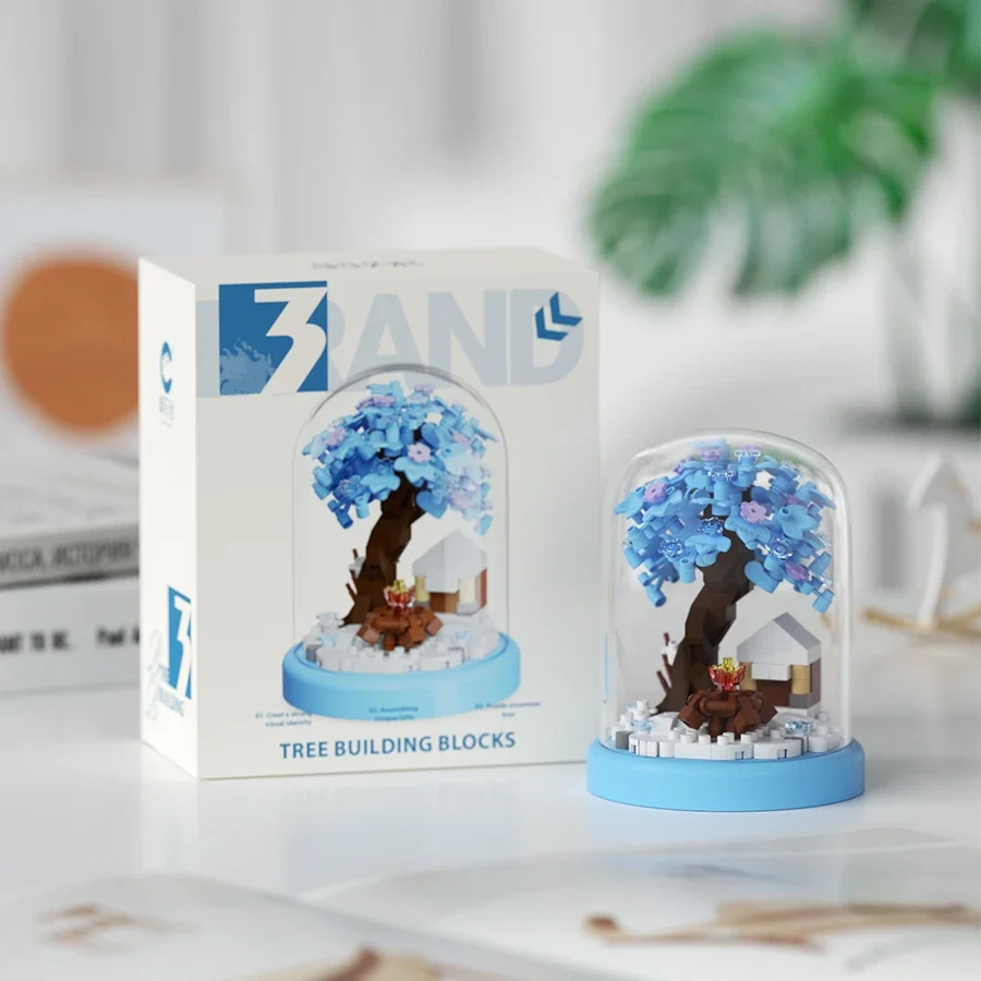 Mini Cherry Blossom Tree House Building Blocks - Sakura Bonsai DIY Toy, Educational Gift for Kids & Mother's Day 15