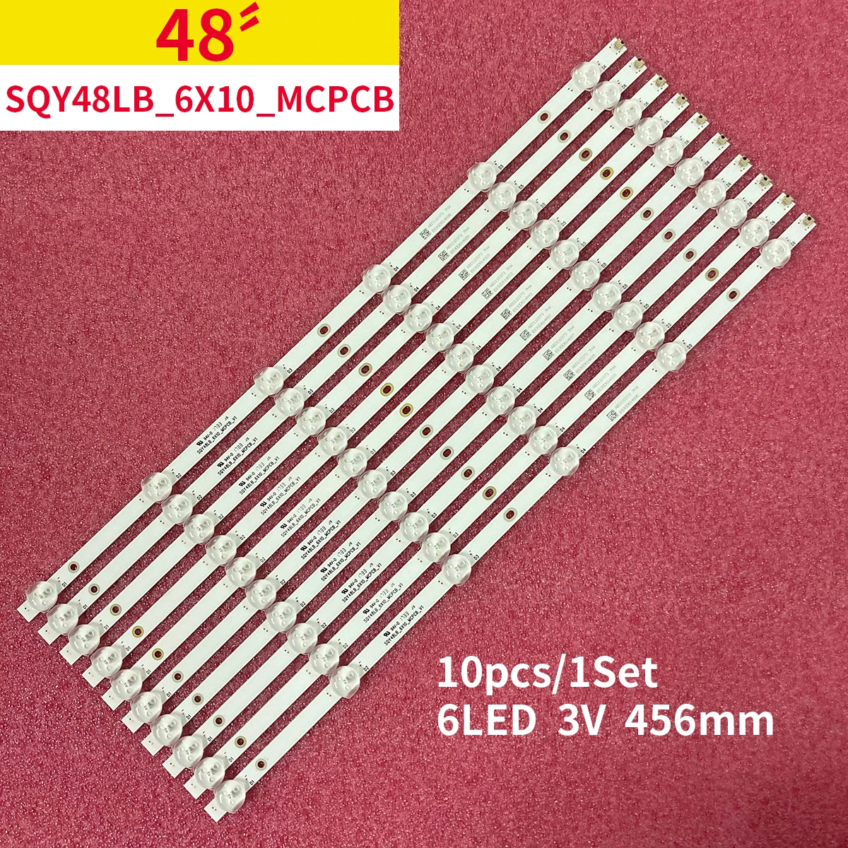 Striscia di retroilluminazione a LED per TV 48" SQY48LB_6X10_MCPCB