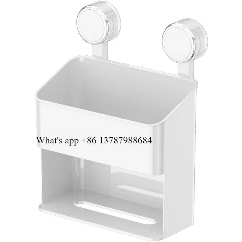 

Household Suction Cup Shelf Toilet Toilet Paper Drawing Multifunctional Storage Box