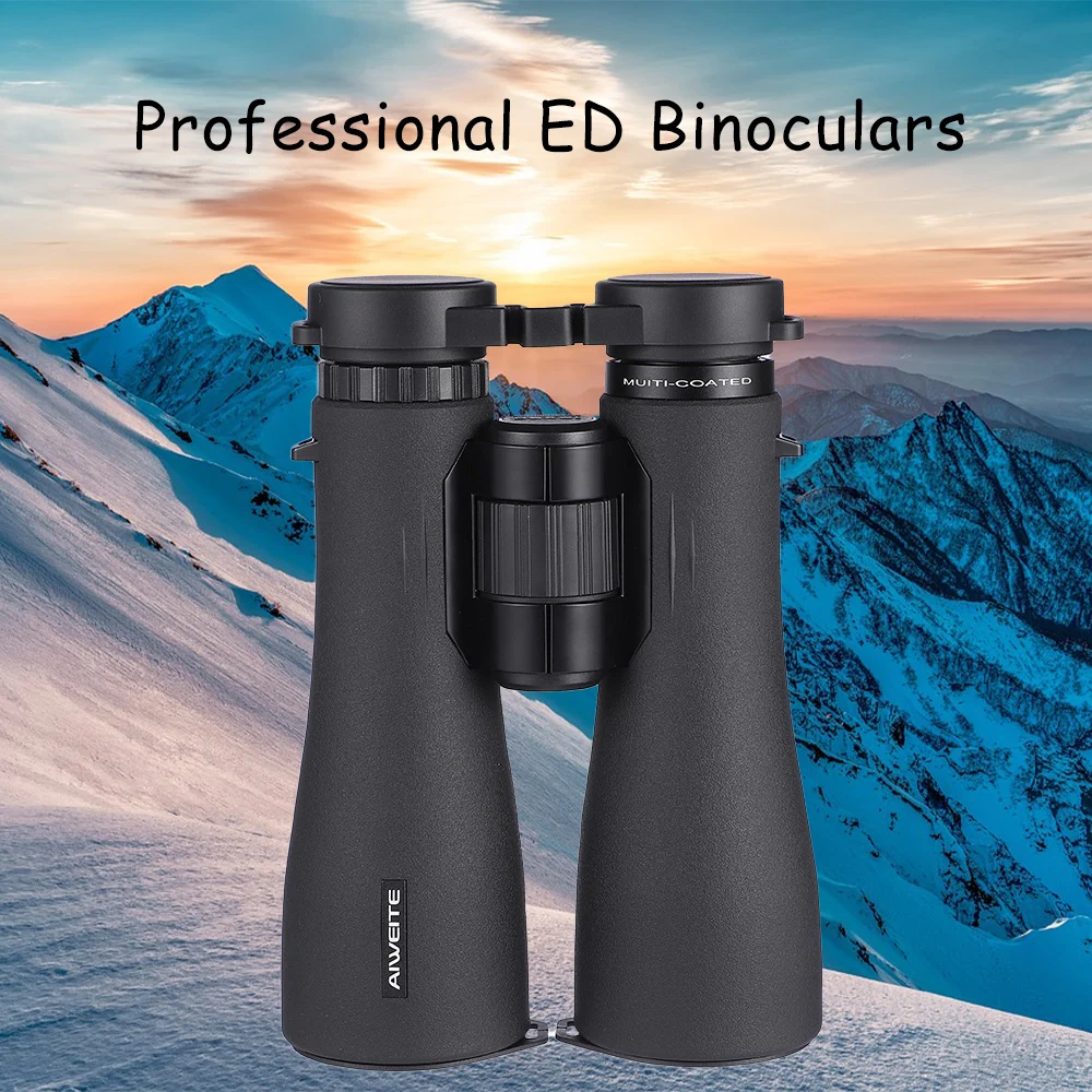 

Professional Waterproof HD Lens Binoculars, Powerful Bak4 Prism Optics Full Multicoated Glass for Hunting Outdoor Travel 12x50ED