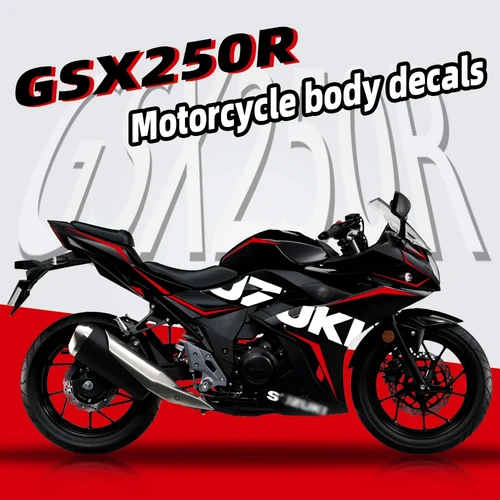 Imagen 2 del producto Pegatinas reflectantes para motocicleta GSX-R GSX250R GSX250r, accesorios para carrocería de motocicleta, decoración impermeable