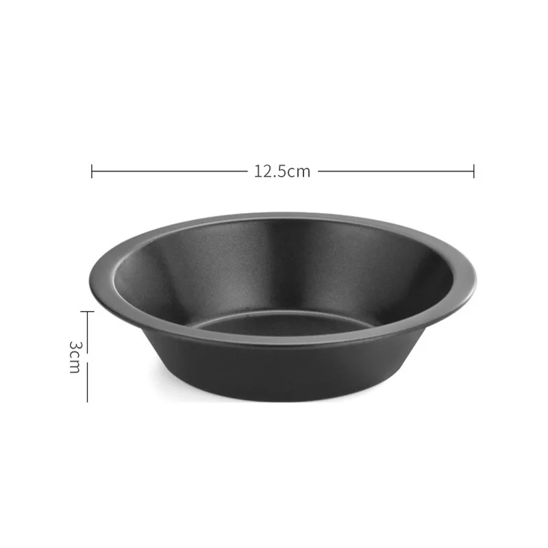 Nonstick Round Pie Pan 6 Pack or 12 Pack Carbon Steel for Pies Cakes Tarts Bread and Baking in Conventional Ovens