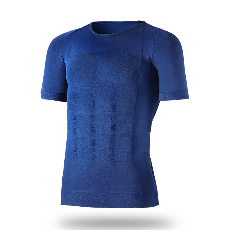 5PCS  Men's short-sleeved body shaper, chest binder and abdomen shaper, suitable for those with beer bellies. It has a waist cin