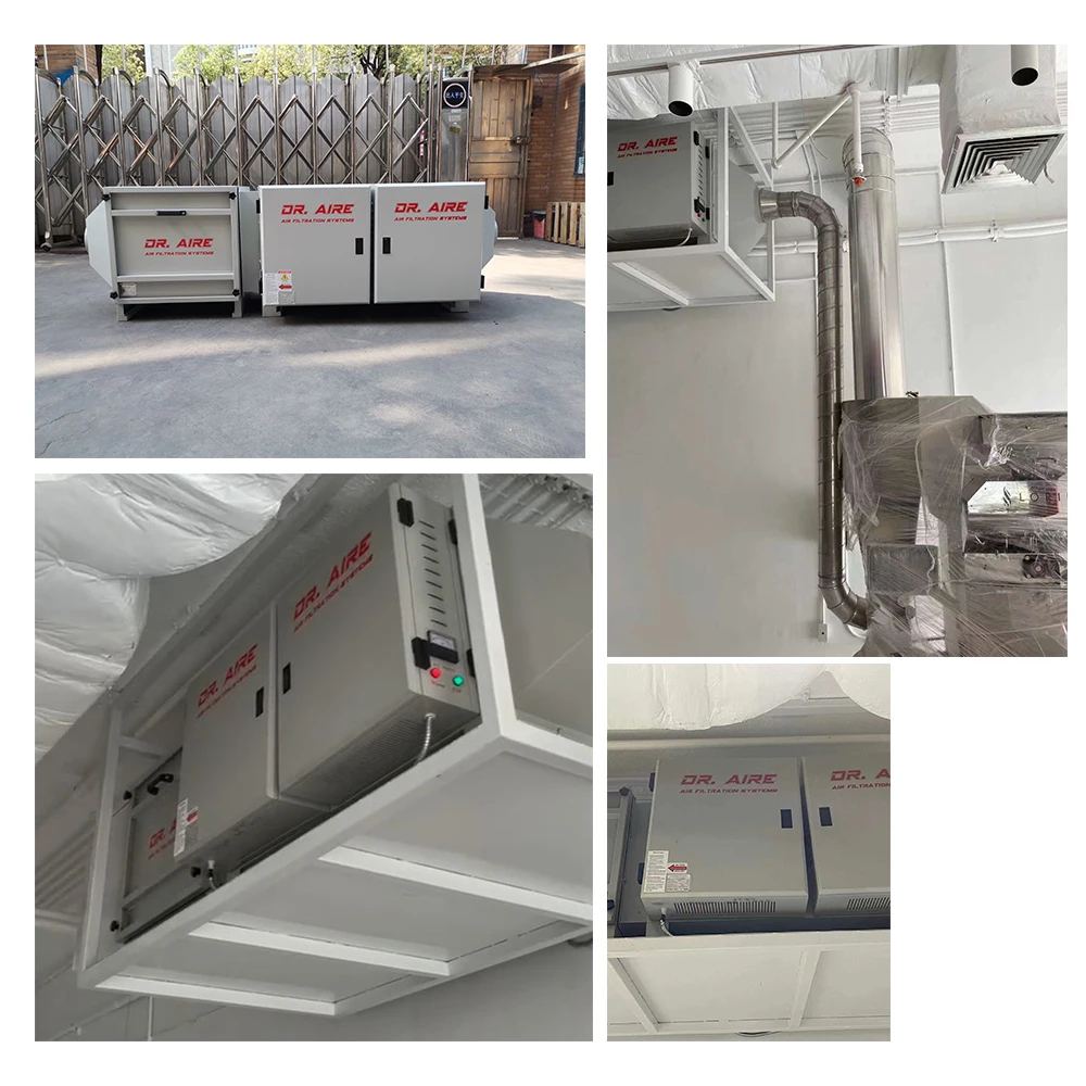 DR AIRE 95% Fume Removal Rate  Electrostatic Precipitator Esp Coffee Roaster Smoke Filter