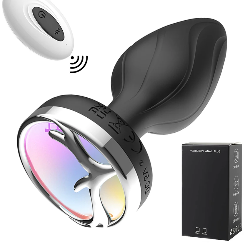 LED Anal Vibrator for Women Vibrating Butt Plug Men Prostate Massager Female Vagina Masturbator Anal Plug Sex Toy for Couples