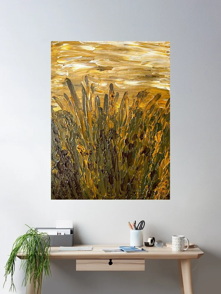 

Field. Summer Nadezhda alexandrovna dvornikova, Print Art Canvas Poster,Living Room , Home Wall Decor Picture