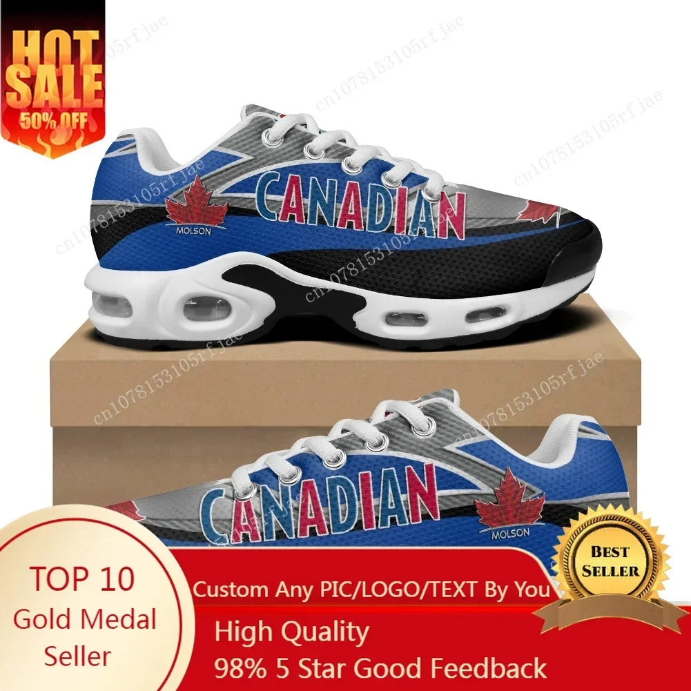 

North American Style Lager Molson Canadian Air Cushion Sneakers Mens Womens Teenager Sports High Quality Custom Mesh Sneaker