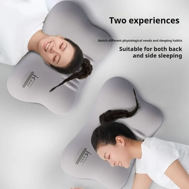 

Эргономичная подушка из пены с эффектом памяти для всех положений сна, многозонная поддержка, отсутствие давления, глубокий сон, облегчение боли в шее