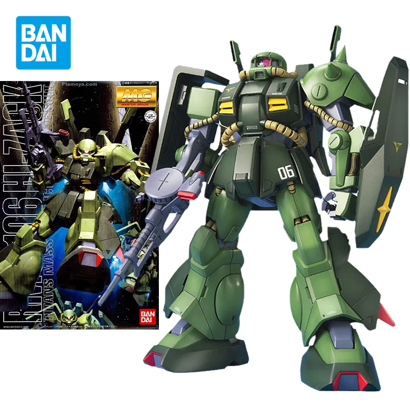 

Bandai Original Gundam Model Kit Anime Figure MG 1/100 Hi-Zack RMS-106 Zaku Action Figures Collectible Toys Gifts for Kids