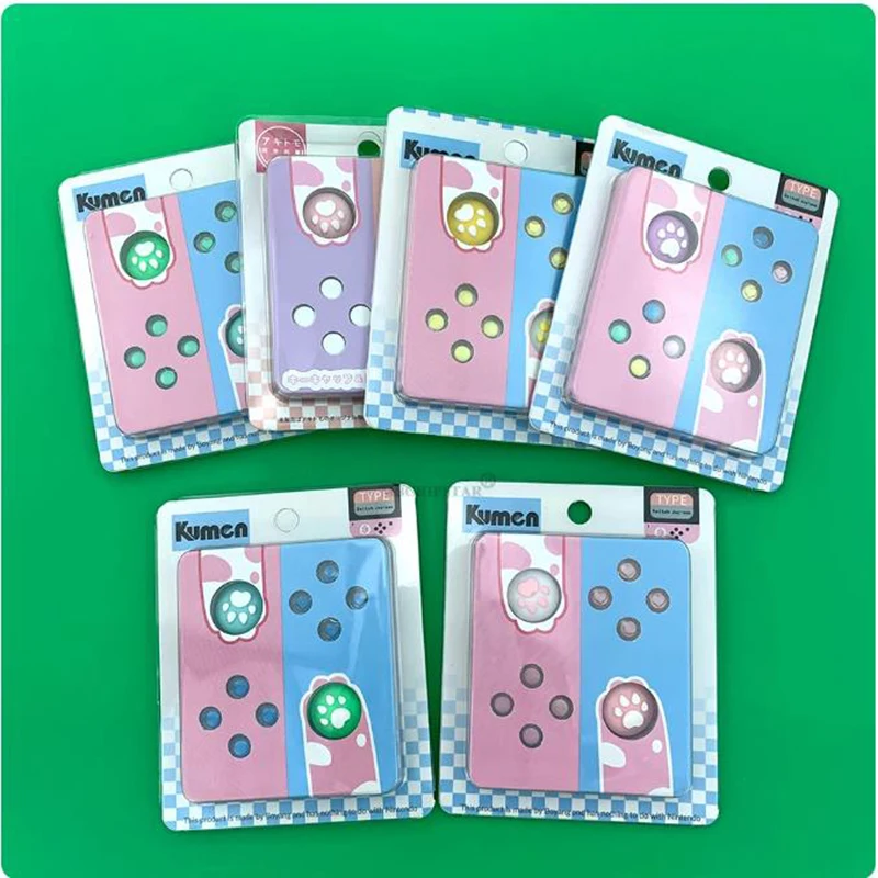 ABXY kryształowy Joystick uchwyt na kciuki czapka do przełącznika Oled Joycons guzikiem DIY pokrowiec na Nintendo przełącznik sterowanie