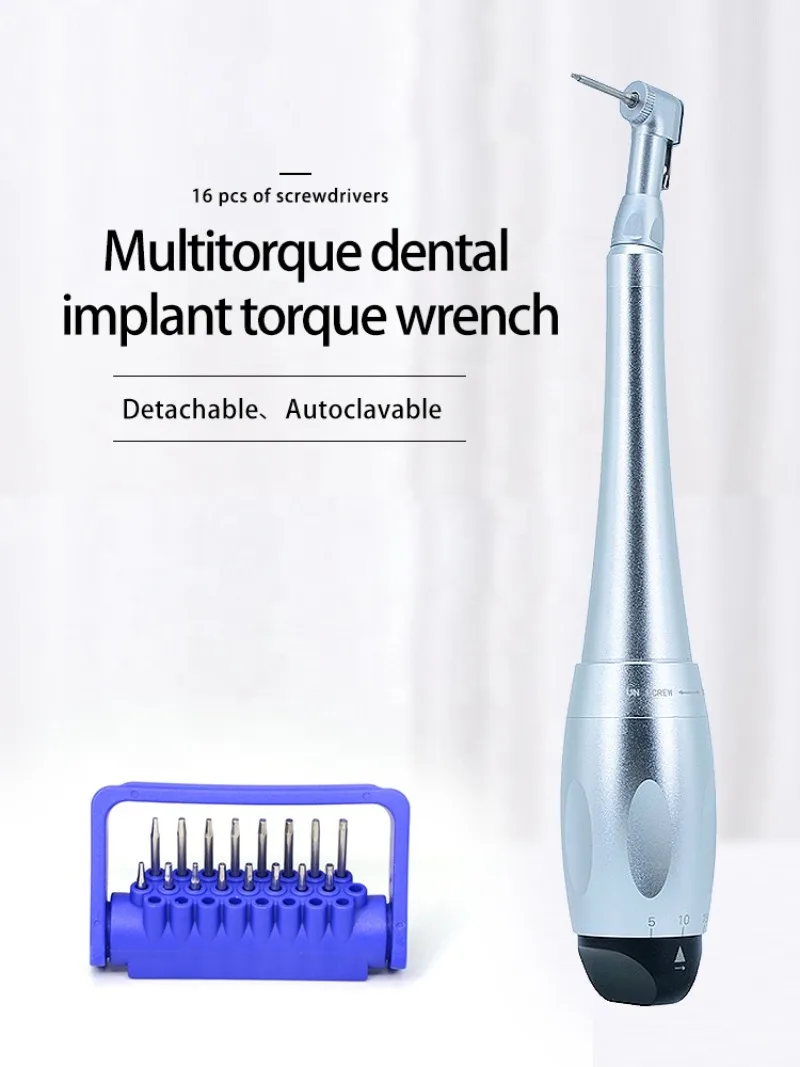 implant torque wrench screwer driver with adjustable torque range and tips for Korean Japanese germany implant