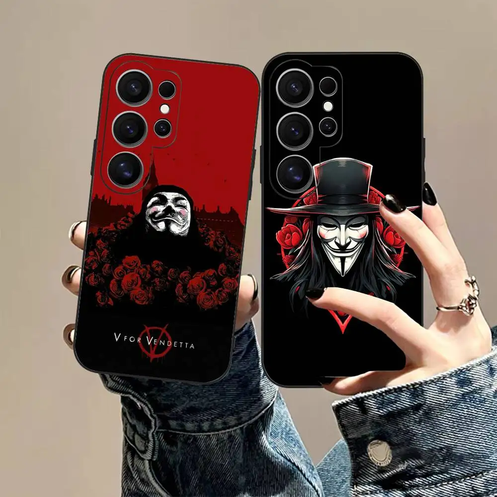 Classic Movie V For V-vendetta Phone Case For Samsung S 24 fe 25 Ultra plus 20 lite 21 30 22 23 24 22 Ultra 5G Fundas view 3