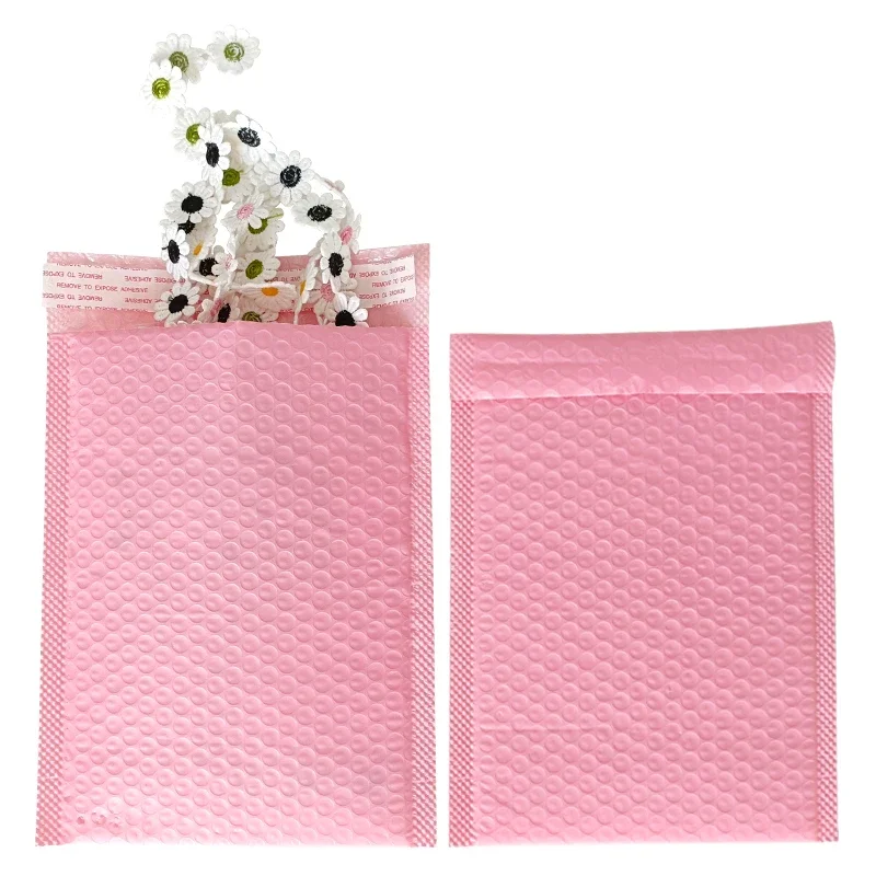 10pcs Pink Bubble Mailers Padded Envelopes Self Seal Packaging Bags For Mailers Shipping Gift Courier Bag Ziplock Bag  18x23cm