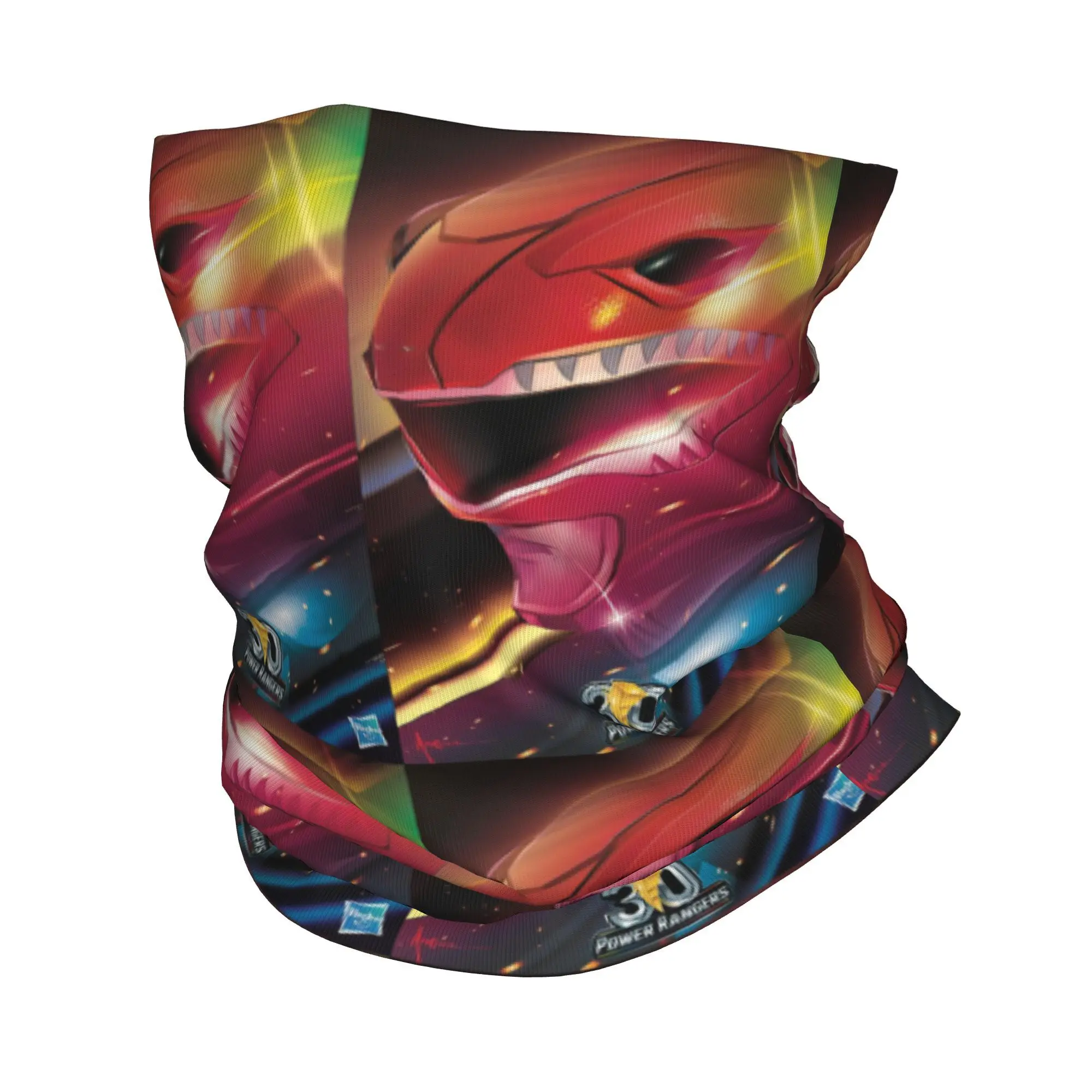 Mighty Morphin Power Ranger бандана на шею шарф с принтом теплая повязка на голову для верховой езды для мужчин женщин взрослых моющаяся