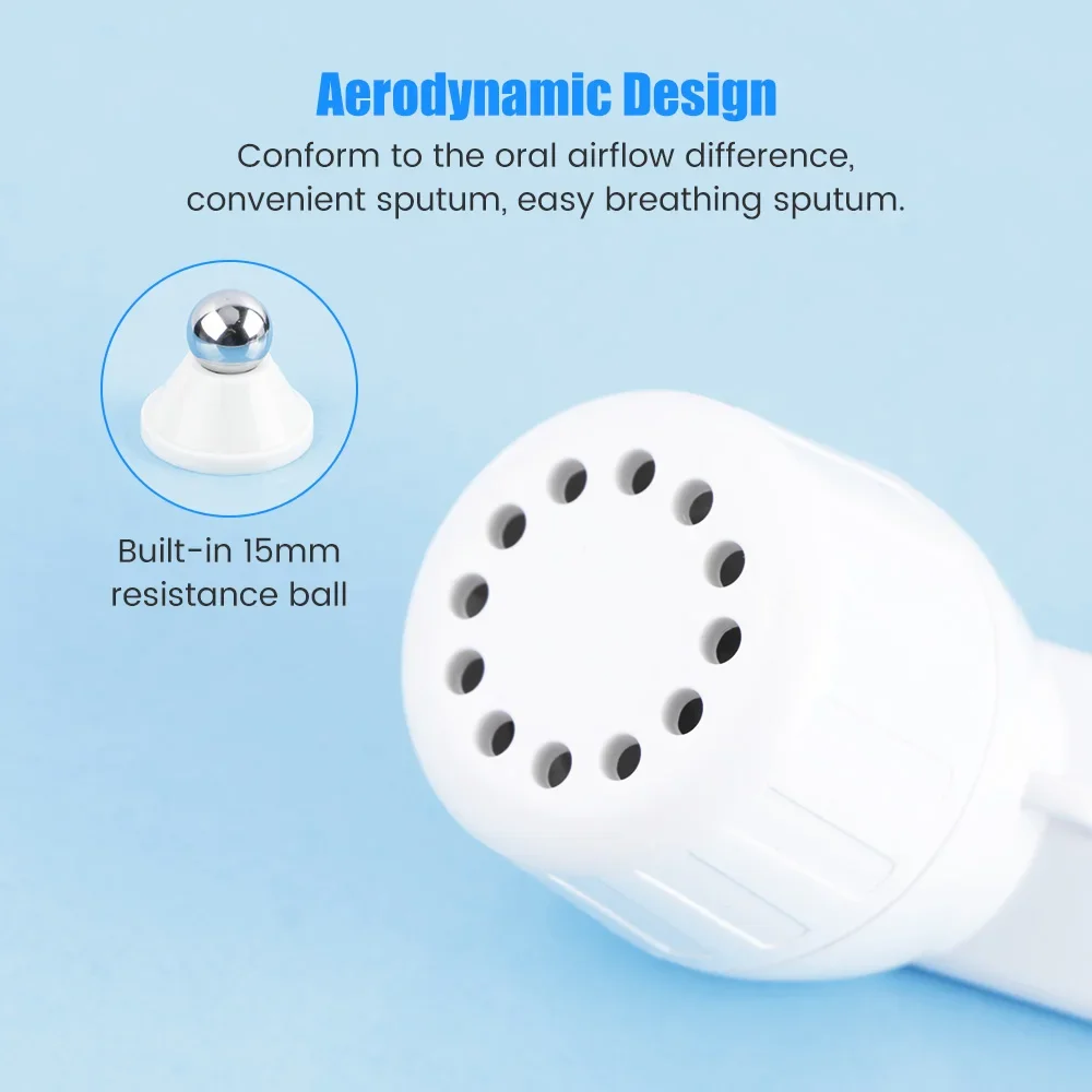 Home Use Breathing Exerciser  Mucus Removal Device Lung Expander Breath Exercise Respiratory Muscle Trainer Phlegm Relief Clear