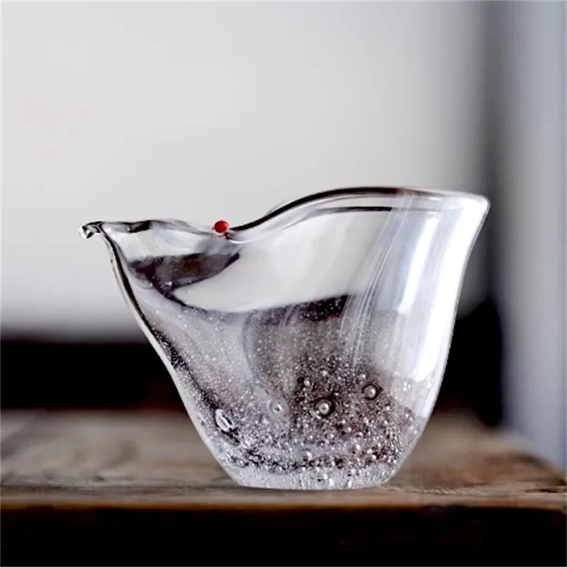 250ML Gourd Air Bubble Glass Fair Cup Tea Pitcher Heat-resistant Kung Fu Tea Fair Mug Chahai Chinese Tea Set Accessories