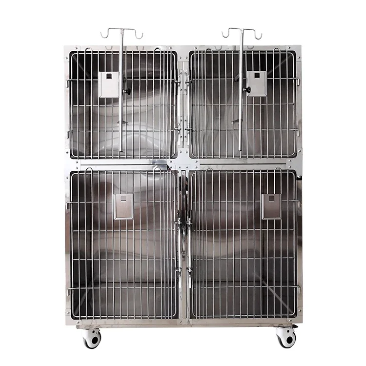 LIZE PET Hospital 304 Stainless Steel Dog Kennels Cages Cat Cage Metal Pet Dog Cage For Animal