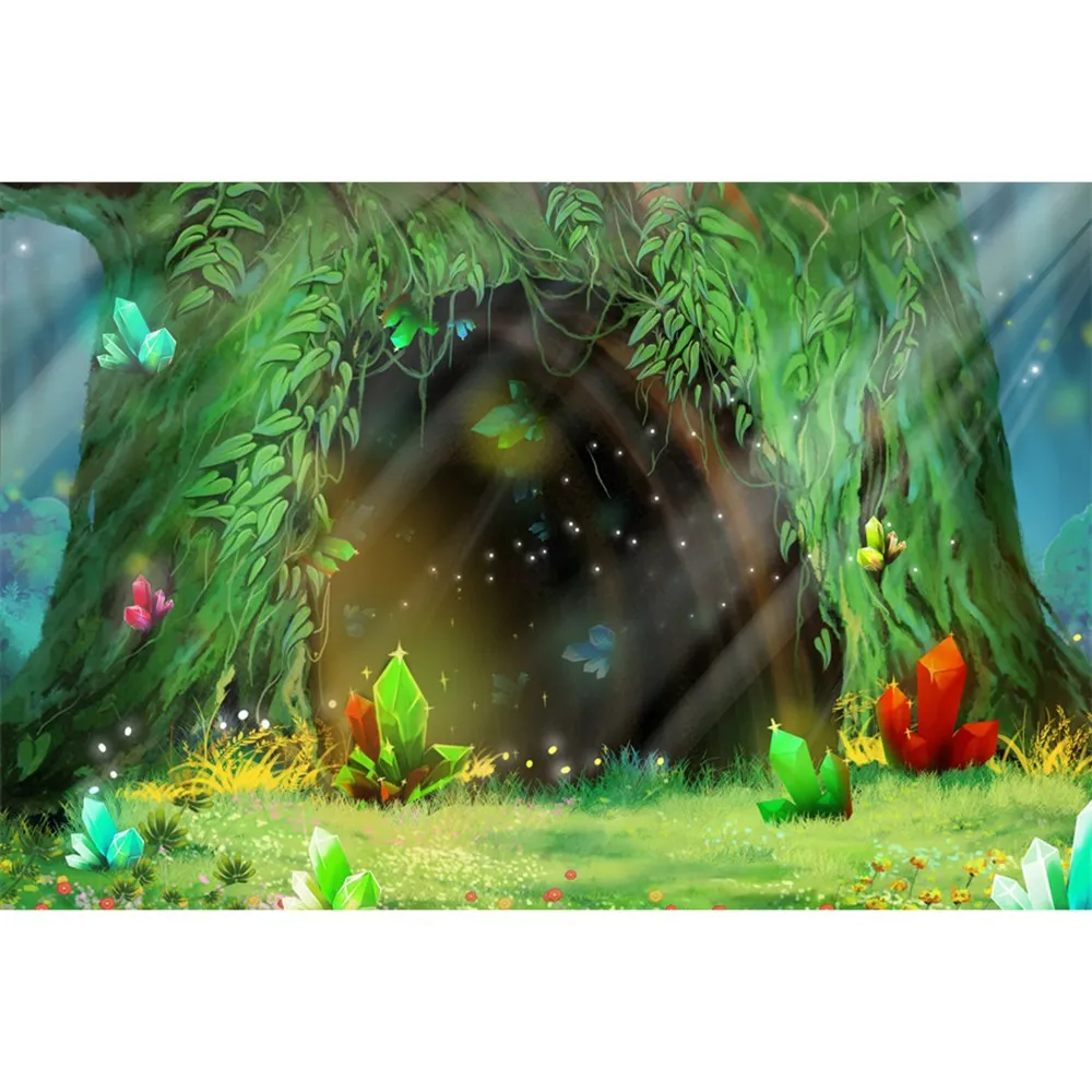 Fondos mágicos de cuentos de hadas para niños, decoración de fotografía para fiesta de cumpleaños, libros, puente de ensueño, fotomatón personalizado