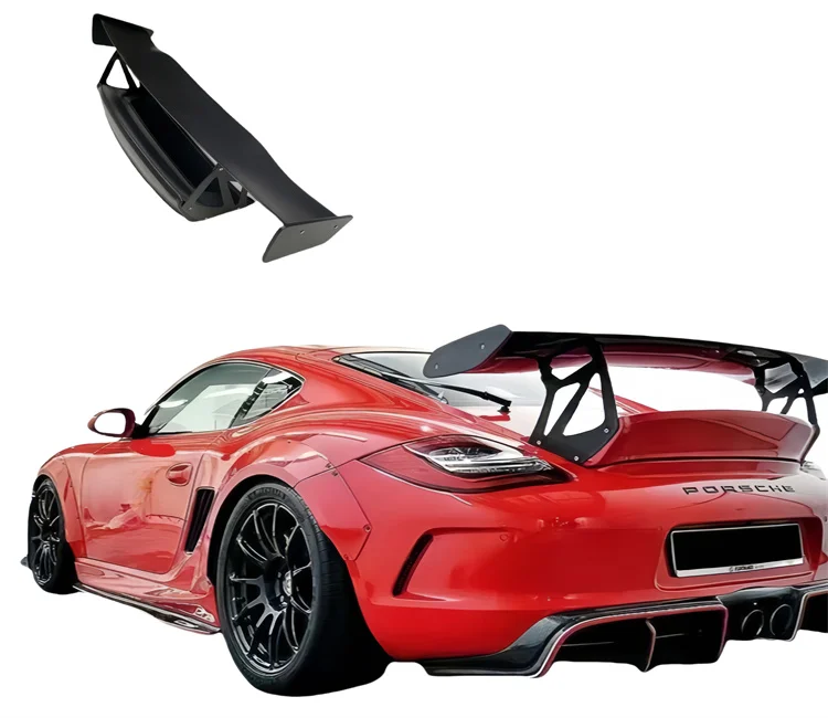 

Suitable for Porsche Cayman Boxster GT4RS 981718987 rear trunk spoiler wing true carbon fiber