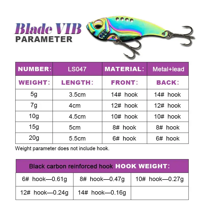 Metal Vib Blade Lure 5/7/10/15/20G Sinking Vibration Baits Vibe Swimbait for Bass Pike Fishing Blue Silver Pesca Lures