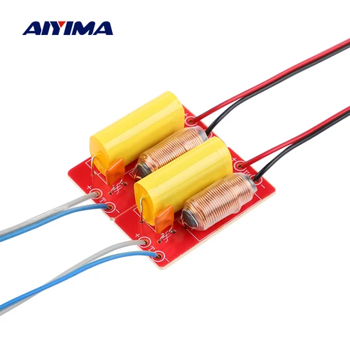 AIYIMA 2 uds altavoz de agudos puros divisor de frecuencia de Audio 40W etapa hogar coche Tweeter filtros cruzados para altavoz de 2-5 pulgadas