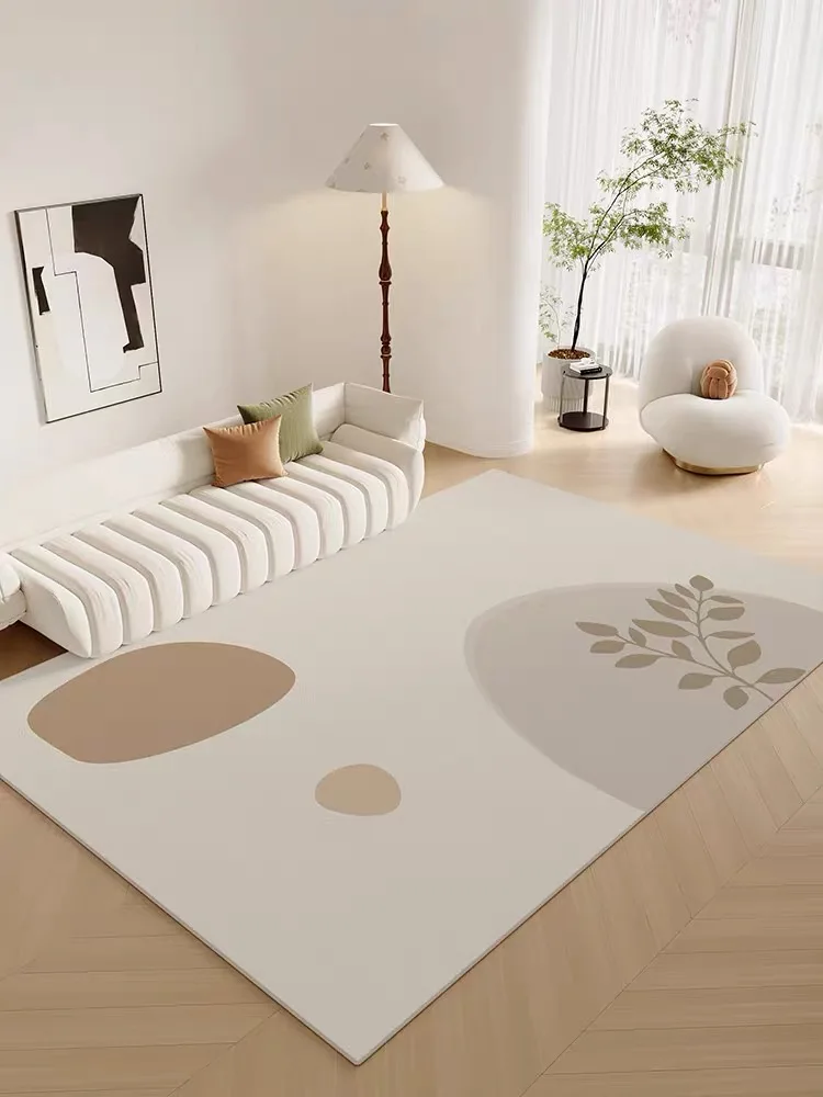 VIKAMA Modern Simple Carpet Living Room Decorative Line Carpet Light Luxury Bedroom Study Large Carpet Family Non-Slip Floor Mat