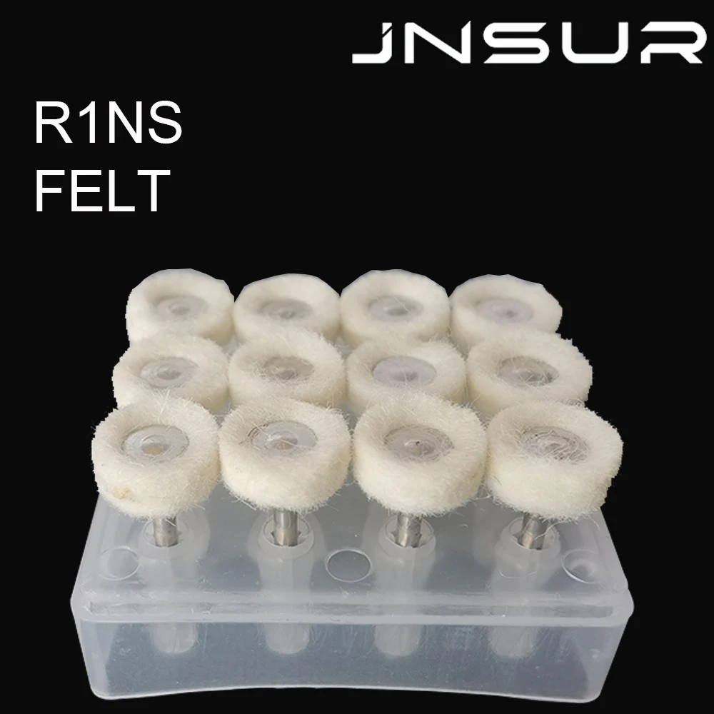JNSUR Flat Dentist Polierer-Set für Keramik-Verbund-LowSpeed-Handstück, Polierbürste, Porzellan/natürliche Zähne/Nagelpolieren
