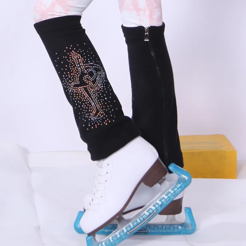 Figure Skating Leggings, Socks, Shoes, and Socks, Black and White