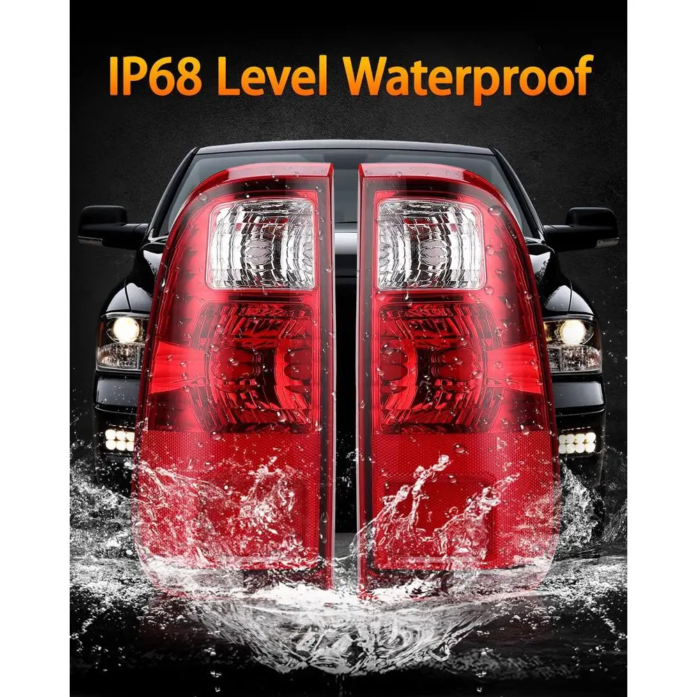 2008-2016 Ford F-Series F250-F550 Super Duty Red Tail Lights, BC3Z13405A & BC3Z13404A Replacement, Both Sides