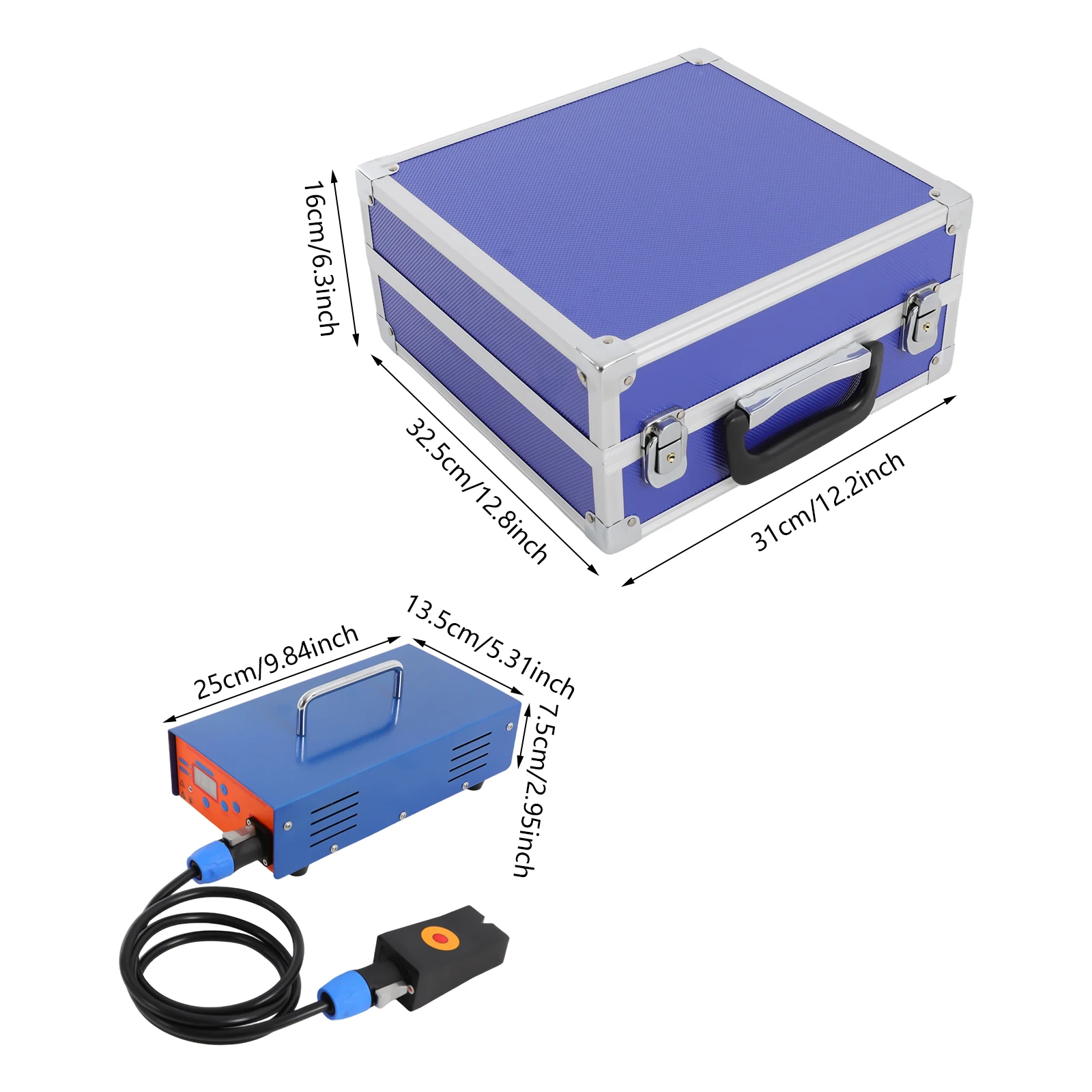Electromagnetic Induction Dent Repair Tool, 110V Paintless Dent Removal Kit, 1.38kW Auto Body Dent Puller with Digital Display
