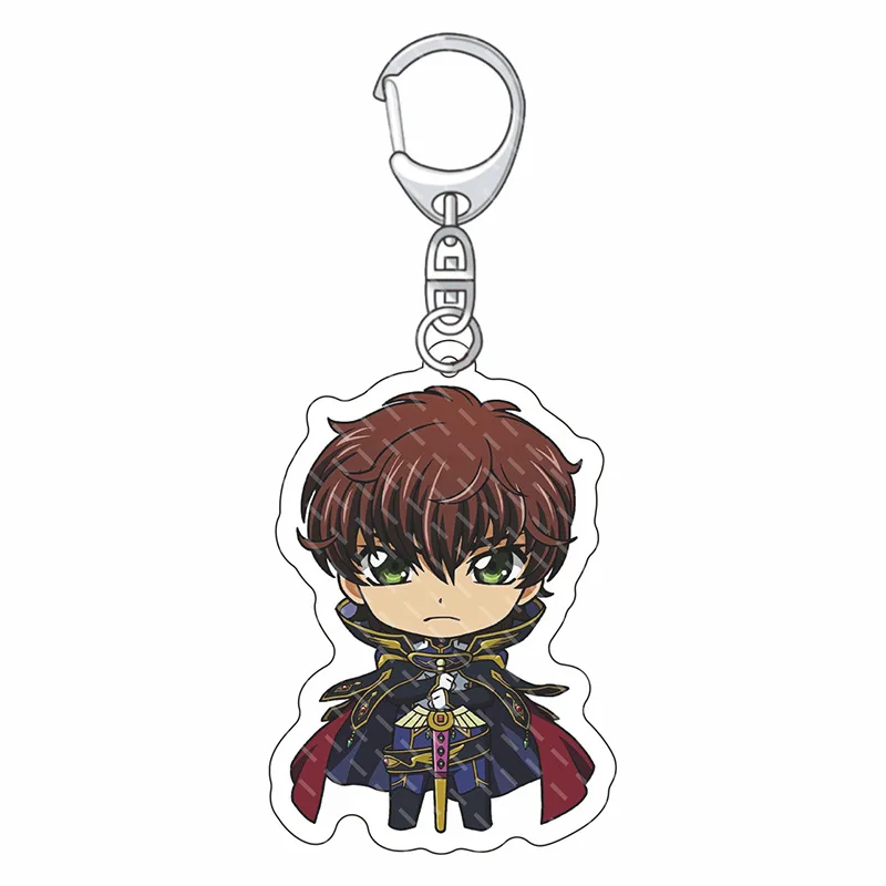 55MM Anime CODE GEASS Lelouch of the Rebellion Figur ZERO C.C. Suzaku Kururugi Kallen Stadtfeld Acryl-Schlüsselanhänger Niedliche Geschenke – Detail 2