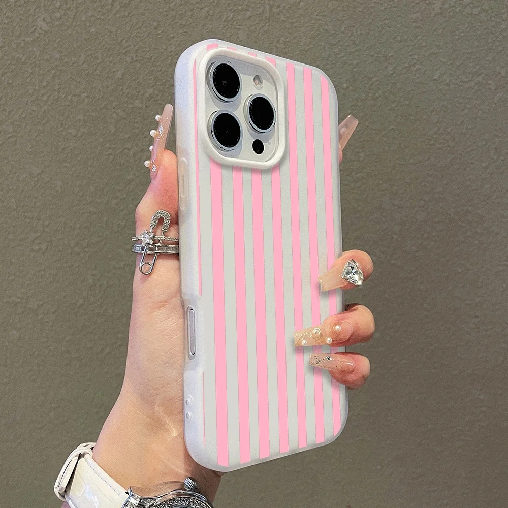 Simple Vertical bar Cartoon Phone Case for Xiaomi 11 Lite 5G 14T Pro 15T Pro 17 Pro Max Shockproof Candy Colors Silicone Cover view 6