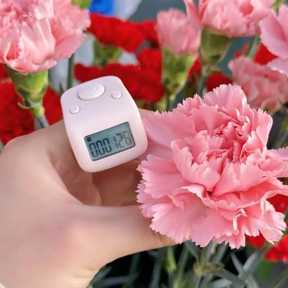 عداد اللفة المحمول المقاوم للماء مكون من 6 أرقام مع شاشة LED وعدادات الأصابع القابلة لإعادة الشحن وتتبع الرياضة #4