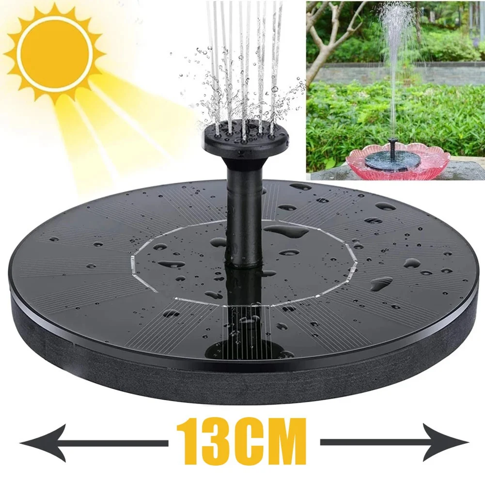Versatile Mini Solar Water Fountain Pool Waterfall Fountain Garden Decoration Outdoor Solar Powered Floating Water Courtyard
