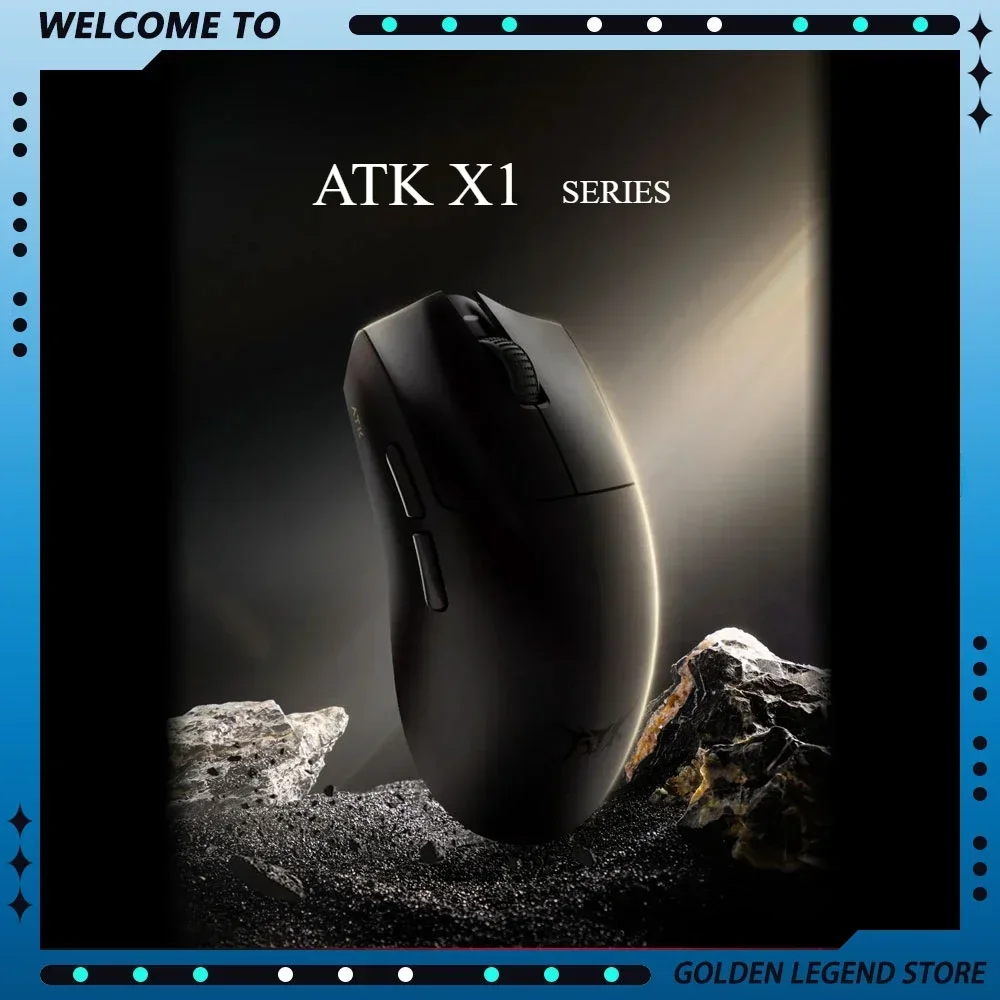 ATK Blazing Sky X1 E-sports Gaming Mouse Wireless Gamer Mouse 3Mode 8K Low Latency Lightweight FPS Liekong Custom PC Accessories