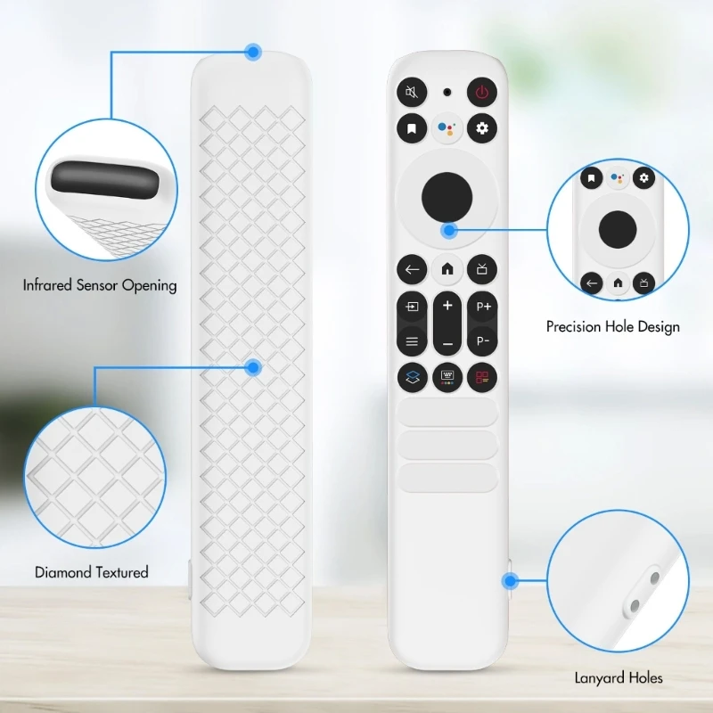 부드러운 실리콘 리모컨 커버, 미끄럼 방지 디자인, 충격 방지 보호대, TCL RC902V 802NU1 원격 피부 슬리브