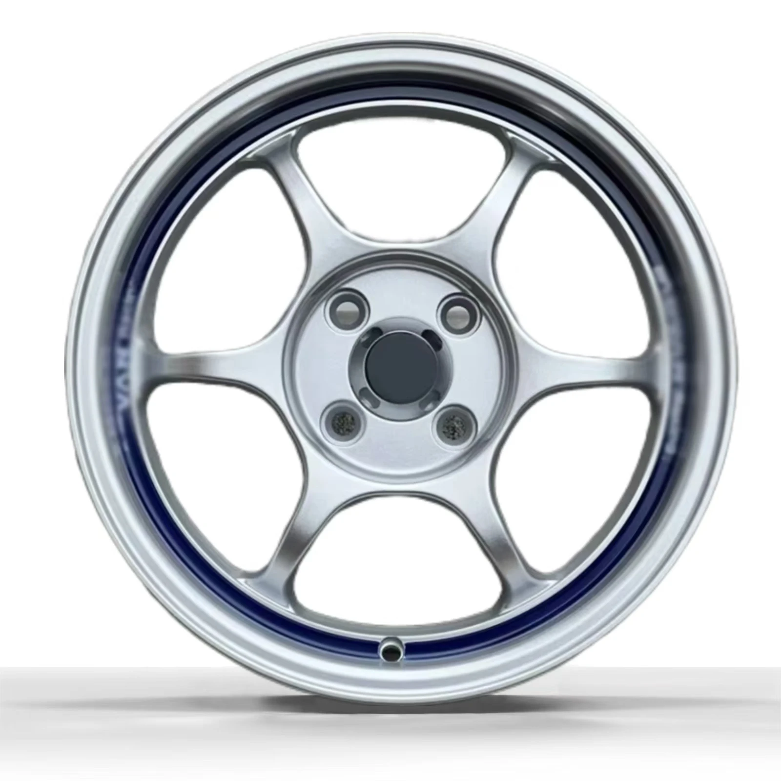 

X-RIMS New Design 15x7 4x100 Silver+blue Wholesale Alloy Wheels