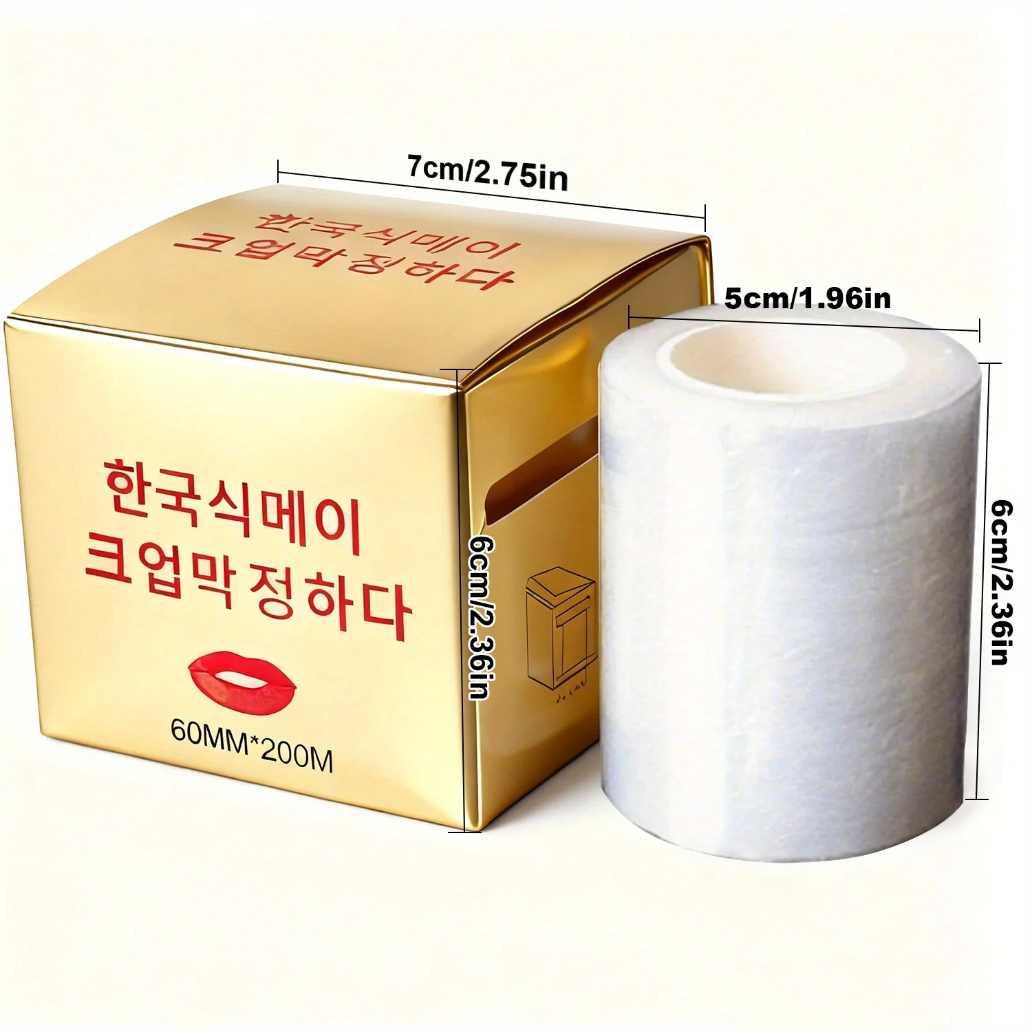 2 Roll 42/60mm Tattoo Film Eyebrow Microblading Preservative Film Plastic Lip Brow Beauty Embroidery Tattoo Accessories