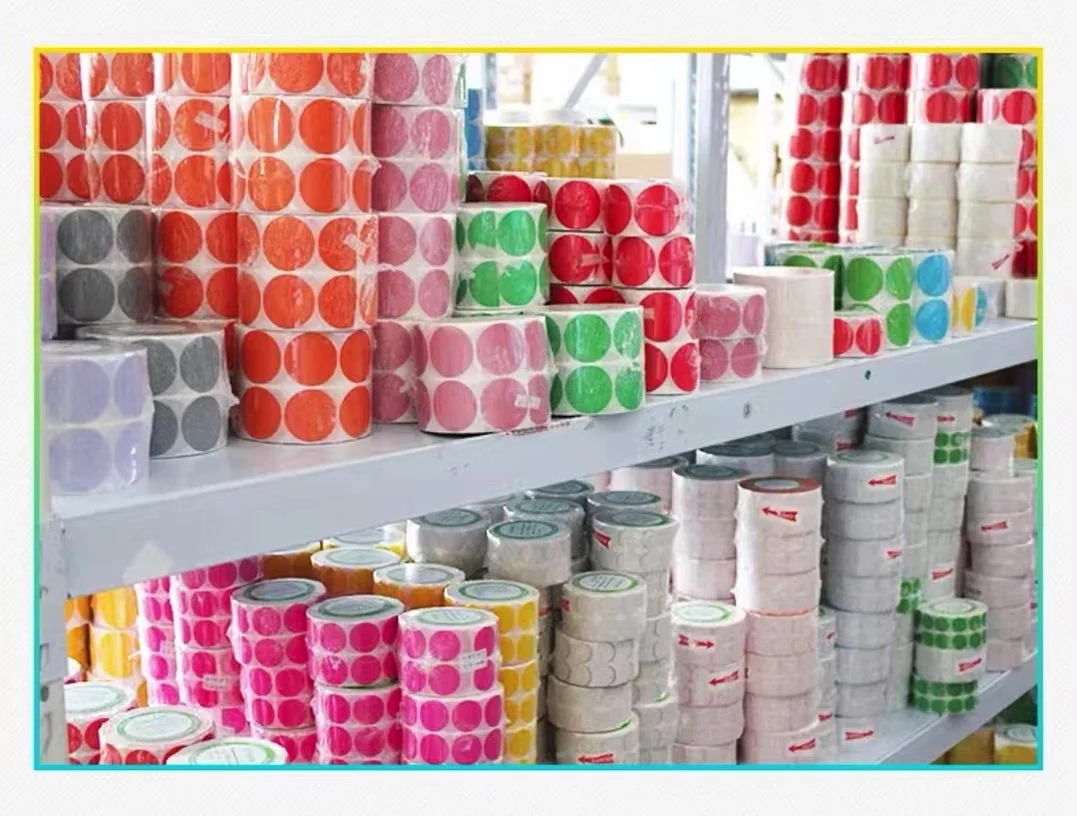 

Круглая термоэтикетка 10-100 мм, этикетка для печати, этикетка с печатью, бумага со штрих-кодом, сертификат, буквенно-цифровые наклейки в горошек, несколько цветов