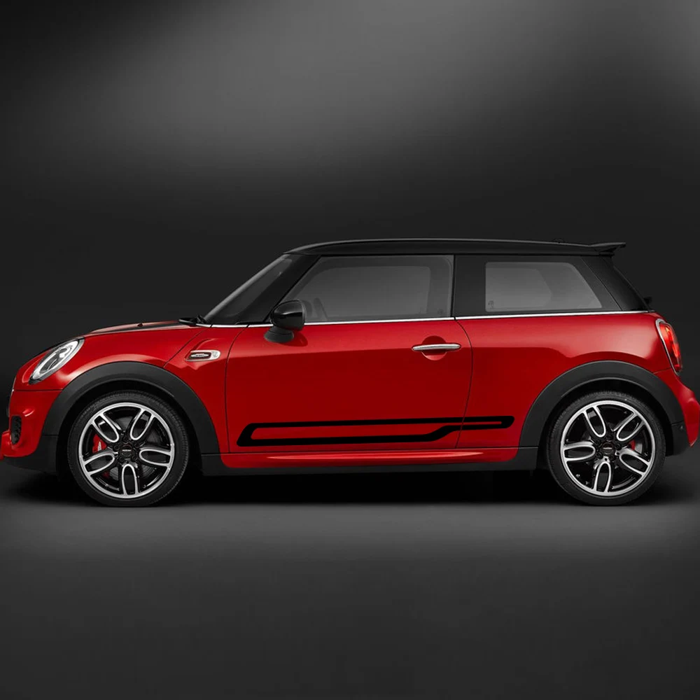 JCW GP Edition Door Side Stripes Skirt Sticker For MINI John Cooper Works Hatch F55 F56 F57 2021 2022 2019 On Accessories