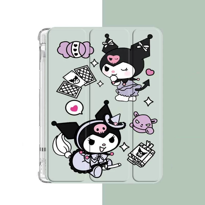 Kuromi Case For IPad 10th Generation Air4 5 10.9inch 8th 9th 10.2 Cartoon Cover for 2024 Pro 11in Mini6 Table Case With Pen Slot