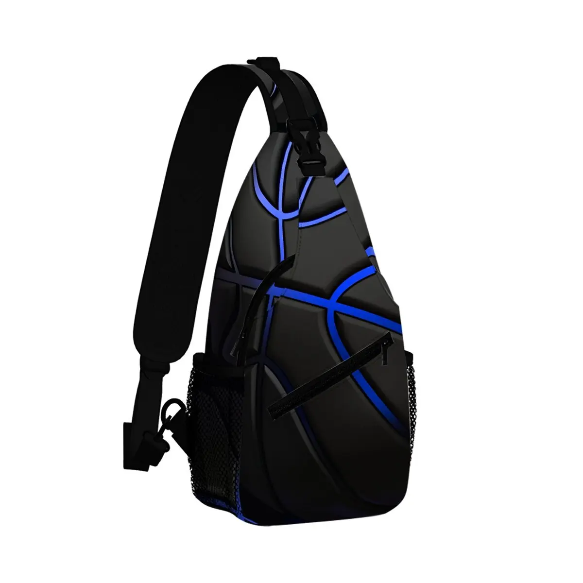 Basketball Print Small Chest Bag Men's and women's Best Gift 2D Cartoon Large Capacity Outdoor Sports Leisure Fashion